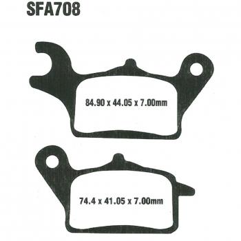 Pastilla de freno orgánica para scooter EBC SFA708