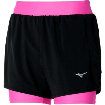 Mizuno Pantalón Trail ER 4.5 2 en 1 Short W - Pantalones cortos para mujer, diseño de trail running, longitud de 4.5 pulgadas, con malla interior y tejido ligero que favore