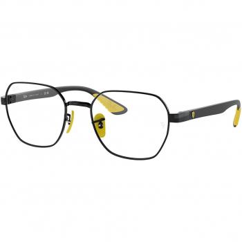 Ray-Ban RX6594M F094 Unisex Squadrata Nero Eyeglasses - Black Frame, Size 54, Blue Light Block Available