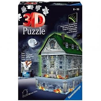 Puzzle 3D Casa Encantada con luces - Ravensburger 11254 - 257 piezas