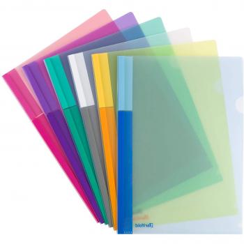Carpeta Portadocumentos A4 de Polipropileno Colorido - Pack de 24 Unidades