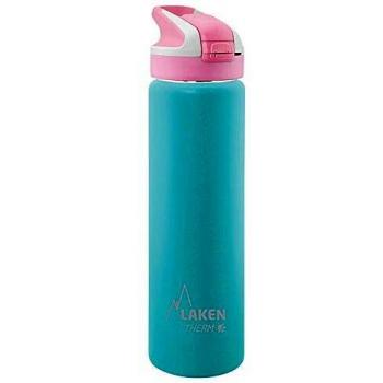 Laken Botella Térmica Reutilizable Summit de Acero Inoxidable con Tapón Automático y Cierre de Seguridad, 500ml, Turquesa