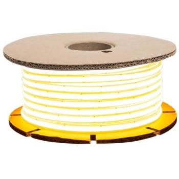 Cinta LED Regulable 220V WCOB Autorectificada 260 LED/m Bobina 50m 15W/m 1350lm/m Silicona Flexible Ancho 10mm IP65 Corte 5cm 270