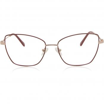 Cat Eye Full Rim Metal Women’s Prescription Glasses Online Red Size 55 - Blue Light Block Available - SmartBuy Collection