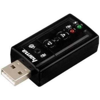 Hama - USB Sound Card 7.1 Surround, 0 bit, 7.1, 0 Db, USB