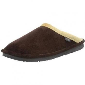 Scholl BRIENNE - pantuflas con forro de material sintético mujer, color marrón, talla 38