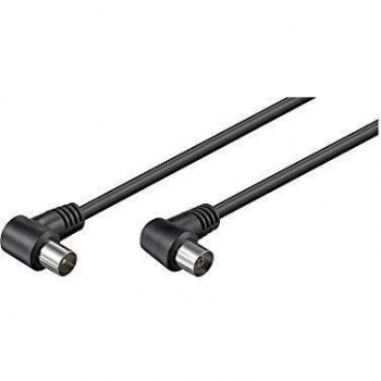 cable antena tv goobay 1.5m acodado negro