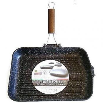 Antikars la bistecchiera antiaderente pietra misura 25x35cm