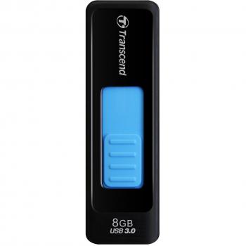 Transcend JetFlash 760 - Memoria USB 3.0 de 8 GB sin tapa, negro