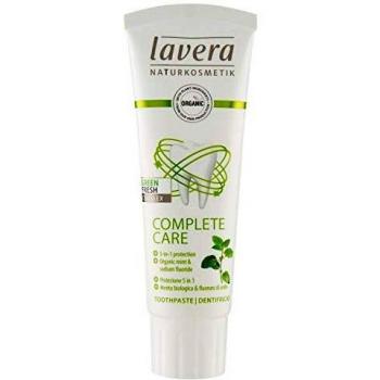 lavera Toothpaste Complete Care Mint & Sodium Fluoride 5 in 1 Protection Vegan Bio Natural & Innovative Cosmetics Organic Teeth Care 75 ml