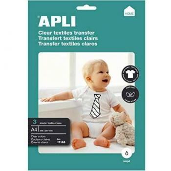 Apli 17168 - Papel para transfer con 3 hojas