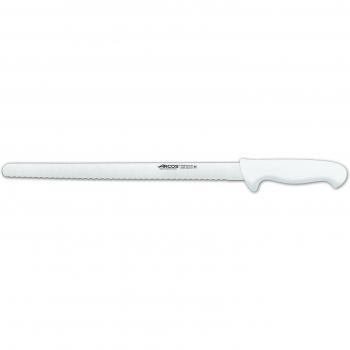 Arcos Serie 2900, Cuchillo Pastelero Flexible, Hoja Serrada de Acero Inoxidable Nitrum de 350 mm, Mango inyectado en Polipropileno Color Blanco