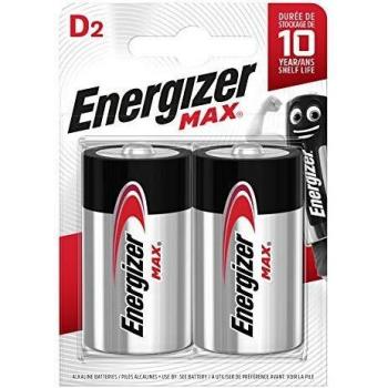 Energizer Alkaline Max - Pack de 2 pilas Alcalinas MAX D