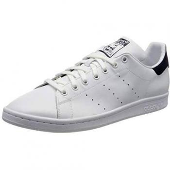 Adidas Originals Stan Smith Sneakers - White/Dark Blue, Size EU 41 1/3 / US 8 / UK 7