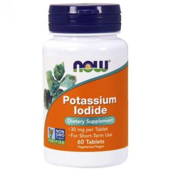 Now Foods Potassium Iodide 60 Tablets - Dietary Supplement for Thyroid Health