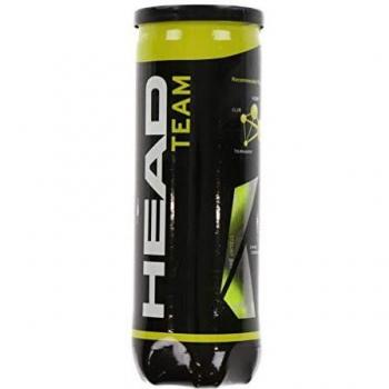 Head Team - Juego de 3 Pelotas de Tenis, Color Amarillo