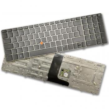 Teclado para HP Elitebook 8560W 8570W DE Keyboard con Trackpoint
