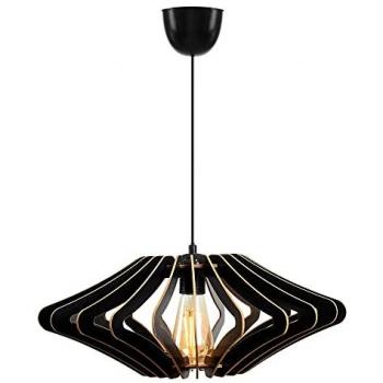 Lámpara de techo 55 cm negra diseño especial tipo E27 Max 45-60 W colección Covadonga