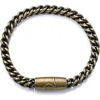 Pulsera de hombre Viceroy Beat en cadena de acero Ip latón envejecido
