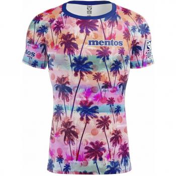 Otso Mentos Palms Short Sleeve T-shirt - Pink