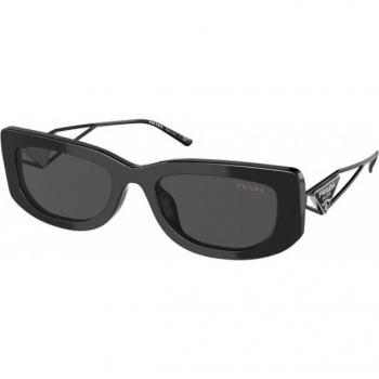 Prada PR 14YS 1AB5S0 Women's Square Black Sunglasses Size 53