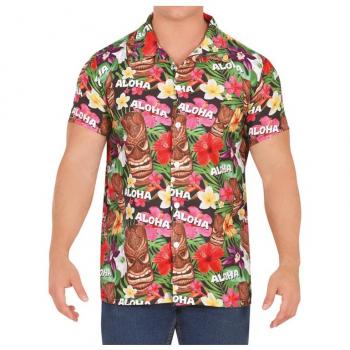 Camisa Hawaii Aloha estampado floral adulto