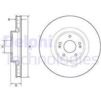 Disco de freno DELPHI BG9228C