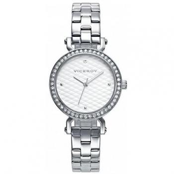 Viceroy Reloj Analógico para Mujer de Cuarzo con Correa en Acero Inoxidable 40912-07