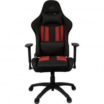 Silla Gaming Corsair TC100 Relaxed Fabric Charcoal/Rojo