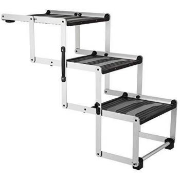 Escalera plegable Trixie Friends on Tour de aluminio para perros - 120 x 37 x 50 cm / 100 x 37 x 57 cm (L x An x Al)