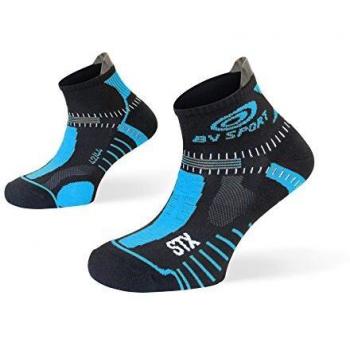 BV Sport STX EVO Negro/Azul – Calcetín Trail Running, 45-47