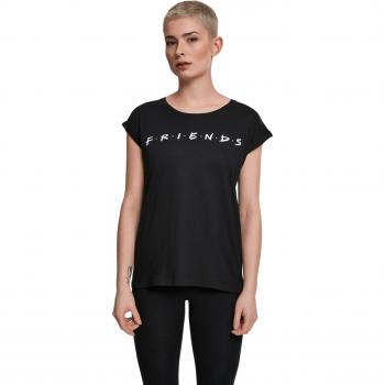 Ladies Plus Size Black Friends Logo T-Shirt