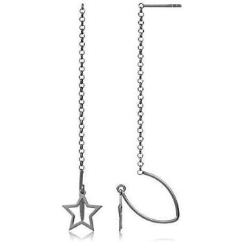 Córdoba Jewels | Pendientes en plata de ley 925 con diseño Estrella Gancho Silver