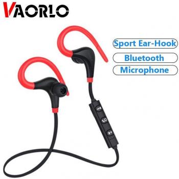 Auriculares Bluetooth Inalámbricos Deportivos con Ganchos para las Orejas y Micrófono Azul