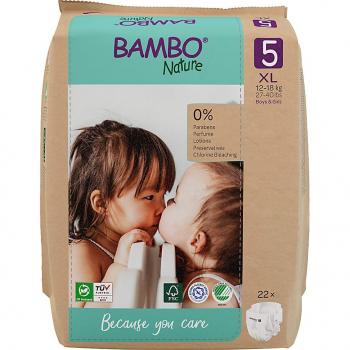 Pañales Ecológicos Bambo Nature Talla 5 - Pack de 22 unidades
