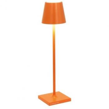 Lámpara de Mesa LED Poldina Pro Micro Naranja Recargable y Regulable IP65 1,8W 142lm