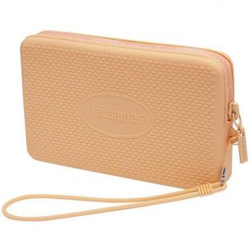 Mini Bolso Neceser Havaianas Logo Coral Peach