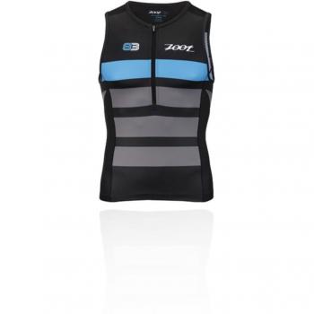 Zoot Triatlón Masculino Sport Tank Style 83 con Tres Bolsillos Traseros, LSF 50+ y Costuras SeamLink Tamaño M