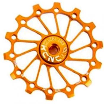 Ruleta Cambio KCNC Ultra Compatible Sram/Shimano X-Sync Monoplato Rojo 14 Dientes