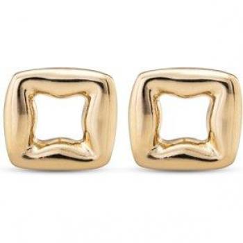 UNO de 50 Femme Fatale Gold Magnetic Stud Earrings