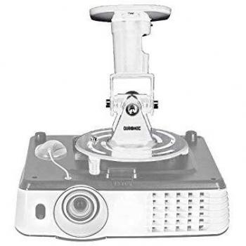 Duronic PB07XB Soporte para Proyector de Techo y Pared - Universal y Articulado - Carga Máx 10 kg - Color Blanco - Cine en Casa
