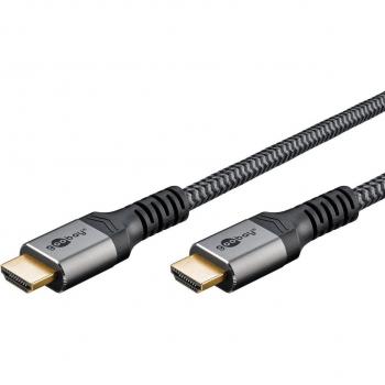 Cable HDMI Goobay Plus 0,5 m Alta Velocidad con Ethernet 4K @ 60Hz Color Gris