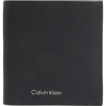 Cartera de piel en negro con monedero Calvin Klein Ck Must Monedero De Piel Ck Piqué Negro