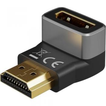 Adaptador HDMI 270° Vertical, 8K @ 60 Hz, Dorado - Goobay