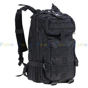 FOME Bag Unisex Patrol Molle Assault Pack Canvas 25L Tactical Outdoor Sport Military Rucksacks Backpack Camping Hiking Trekking Bag With Laptop Compartment & Padded Shoulder Strap, [Importado de UK]