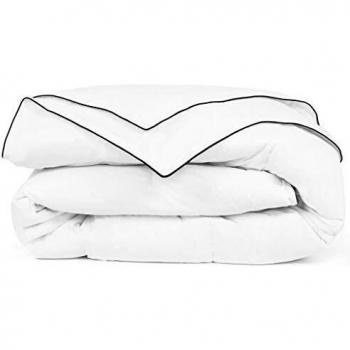 vidaXL Edredón/Colcha de Plumón 4 Estaciones 135x200cm Blanco Ropa Cama Hogar