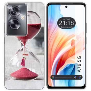 Funda de Silicona para Oppo A79 5G con Diseño de Reloj y Dibujos