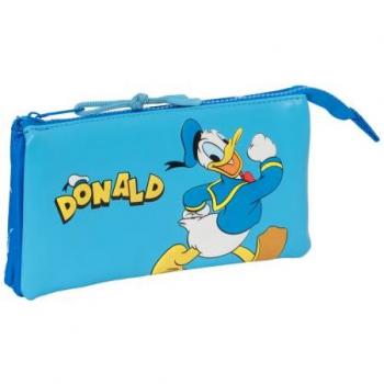 Portatodo Triple Donald Azul 22 x 12 x 3 cm