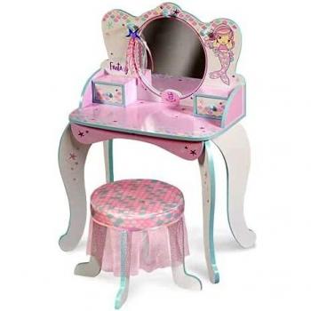 DE CUEVAS TOYS- TOCADOR DE Madera Ocean Fantasy CAJONES APILABLES Y Accesorios 84X35X55 CM, Multicolor