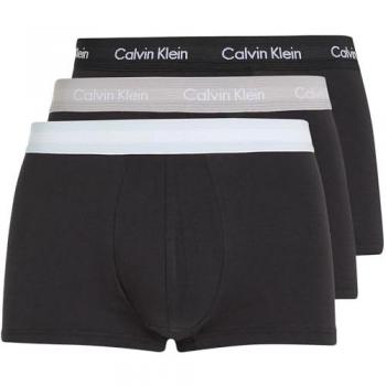 Pack de 5 bóxers ajustados de tiro bajo Calvin Klein - Algodón Stretch, Negro y colores variados (M)